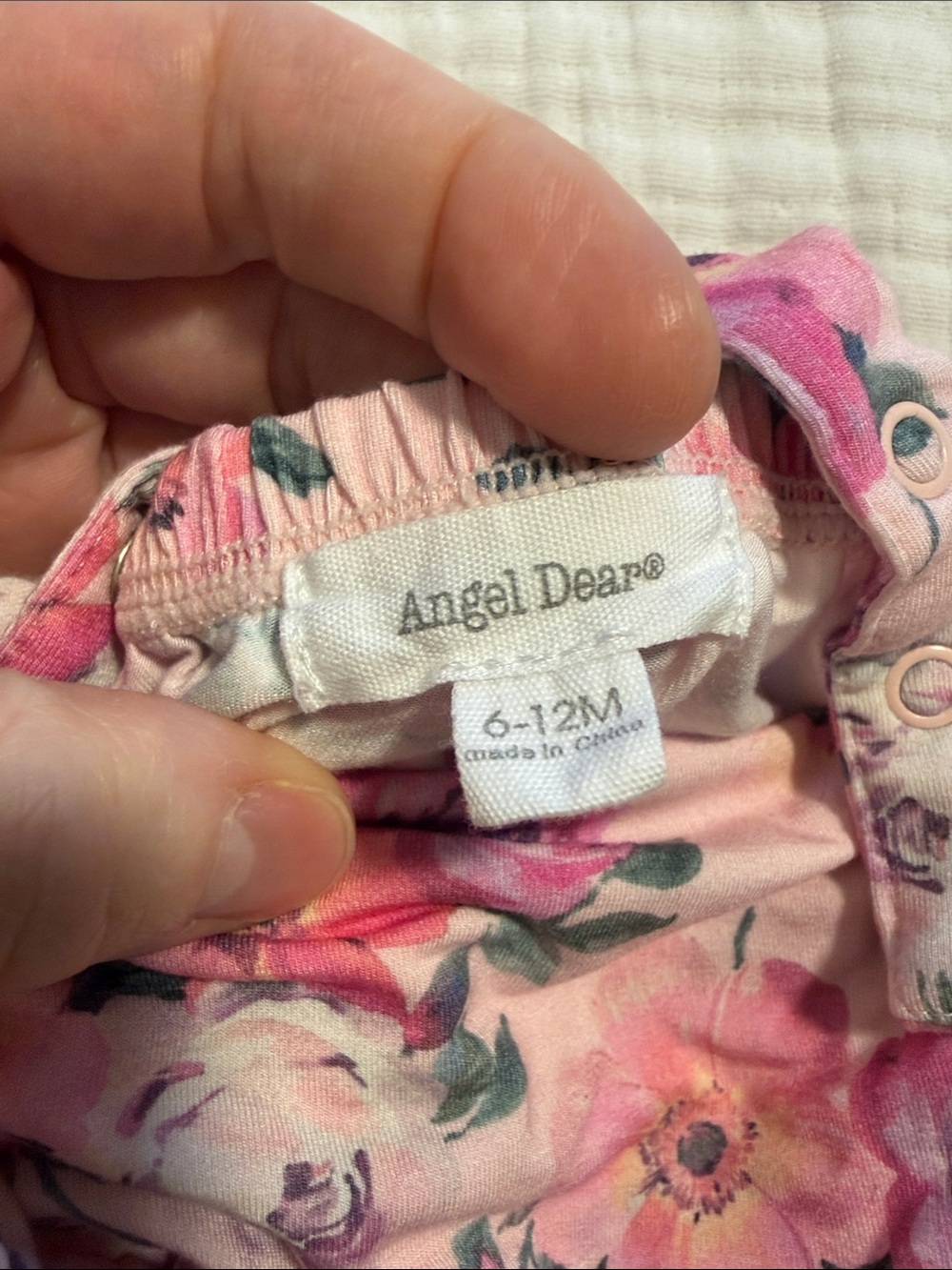 Pink Floral Ruffle One-Piece for Infant - Picture 2 of 5
